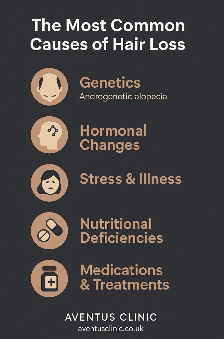 Most Common Causes of Hair Loss
