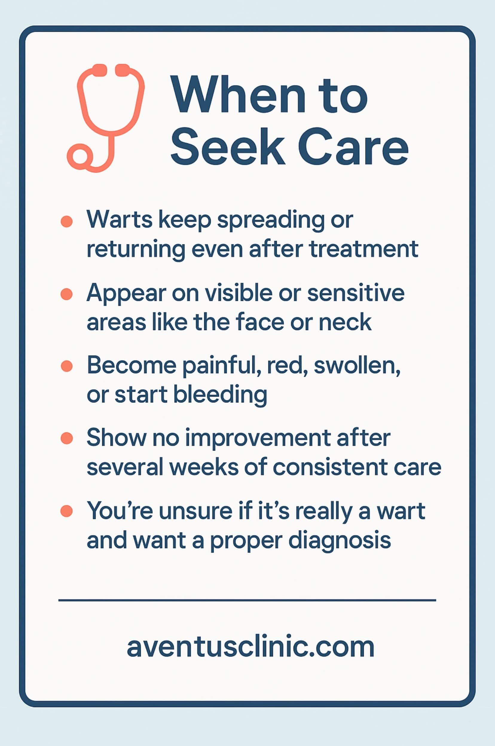 when to see a doctor for flat warts