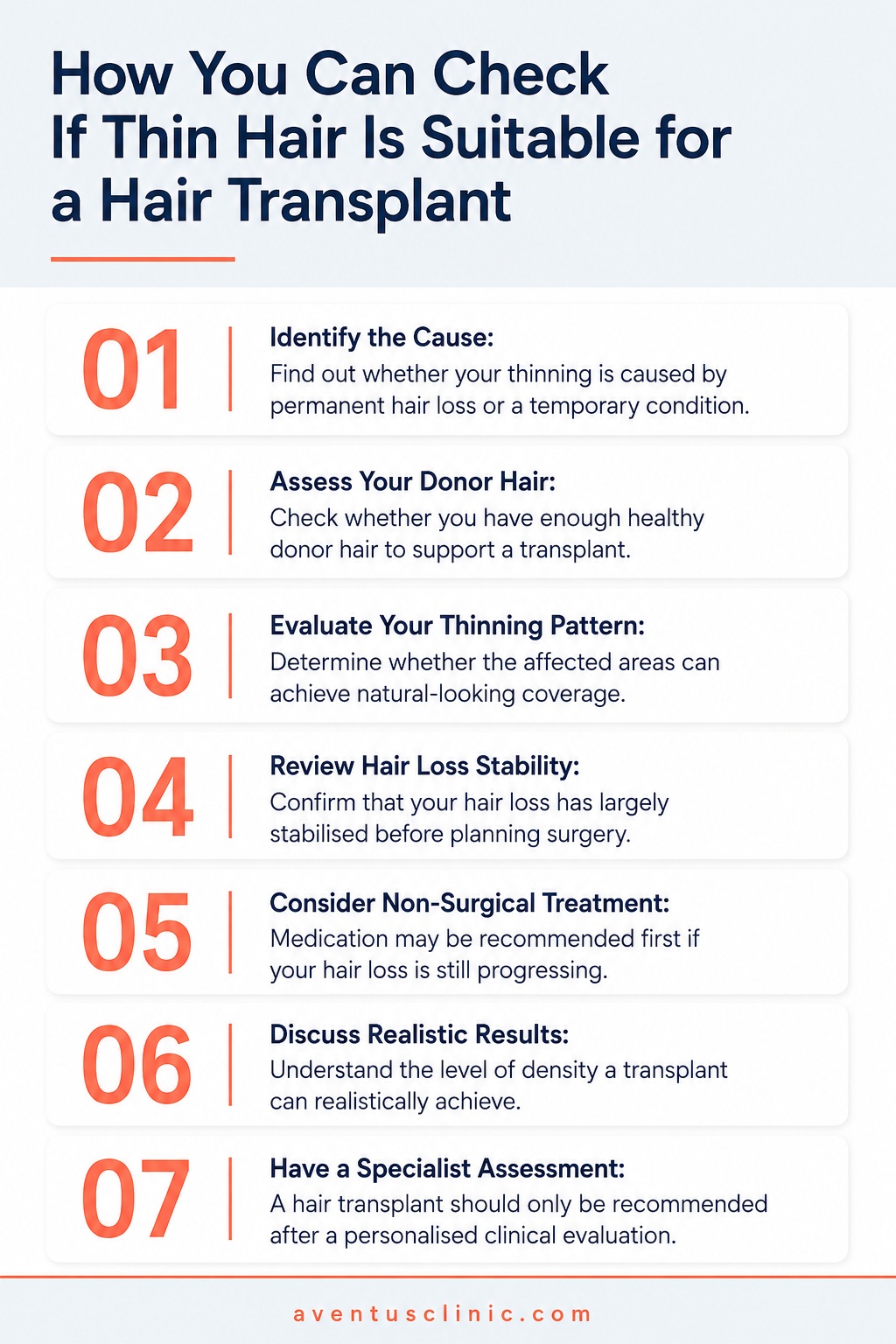 check if thin hair is suitable for a hair transplant