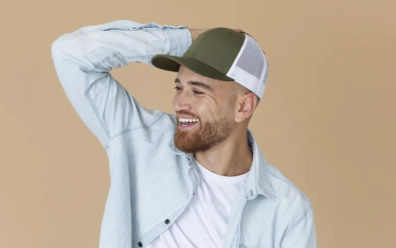 Man wearing a baseball cap